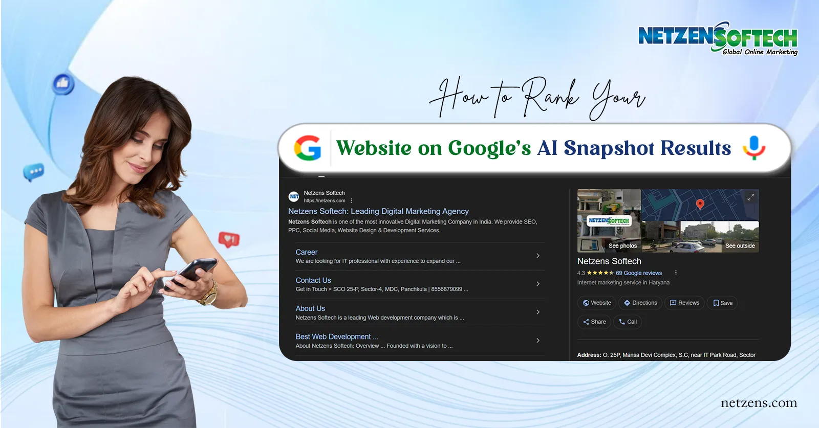 How to Rank Your Website on Google’s AI Snapshot Results | Netzens Softech